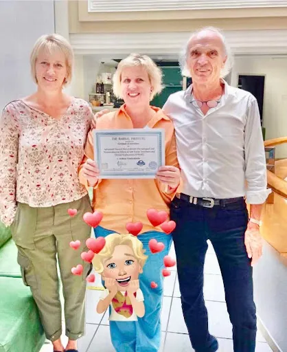Svetlana con Jean-Pierre Barral, fundador de la osteopatía visceral